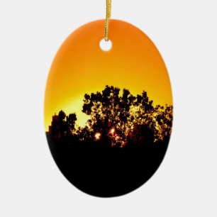 Sonnenaufgang Keramikornament