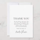 Sonnenaufgang Klippe und Vogelbeerdigung Beileid Dankeskarte (Vorderseite)