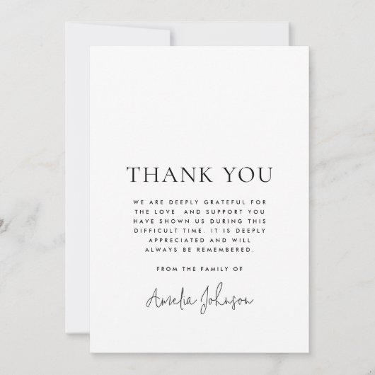 Sonnenaufgang Klippe und Vogelbeerdigung Beileid Dankeskarte (Vorderseite)