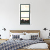 Sonnenaufgang Landsmill Imitate Fenster Ansicht Leinwanddruck (Insitu (Schlafzimmer))
