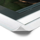 Sonnenaufgang Landsmill Imitate Fenster Blick Post Poster (Ecke)