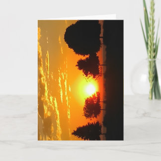 Sonnenaufgang leere Grußkarte Karte