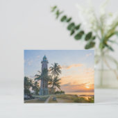 Sonnenaufgang, Leuchtturm Galle Postkarte (Stehend Vorderseite)