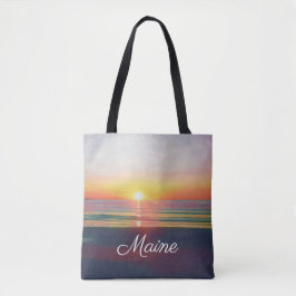 Sonnenaufgang Maine kundenspezifische Tasche