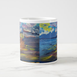 Sonnenaufgang Malerei Jumbo Kaffeetasse Jumbo-Tasse