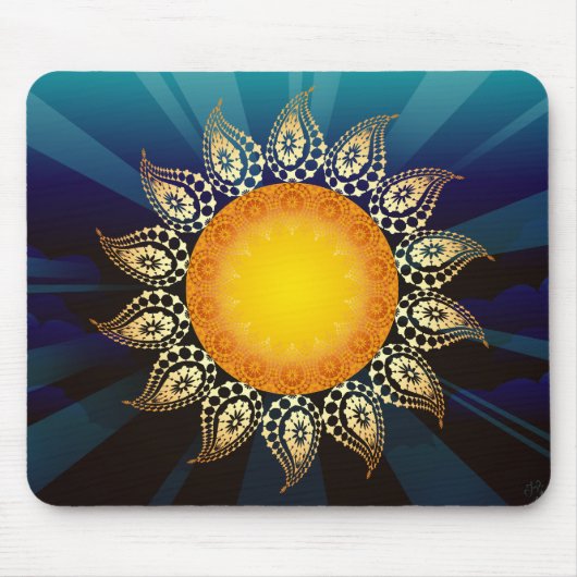 Sonnenaufgang-Mausunterlage Mousepad (Vorne)