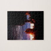 Sonnenaufgang-Meer höhlt Apostel-Inseln Wisconsin Puzzle (Horizontal)