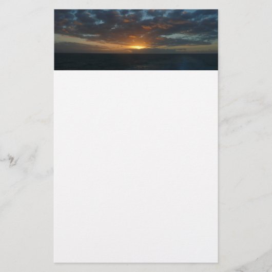Sonnenaufgang Meer II Meer Seascape Briefpapier (Vorderseite)