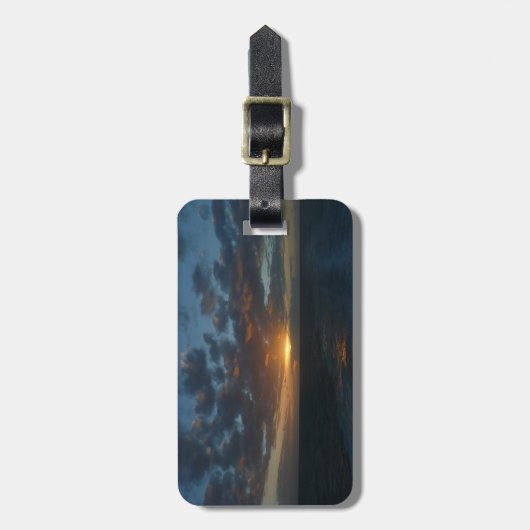 Sonnenaufgang Meer II Meer Seascape Gepäckanhänger (Vorderseite vertikal)