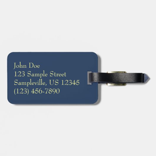 Sonnenaufgang Meer II Meer Seascape Gepäckanhänger (Rückseite horizontal)