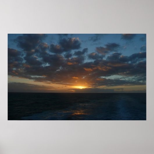 Sonnenaufgang Meer II Meer Seascape Poster (Vorne)