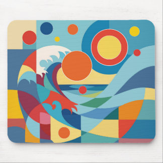 Sonnenaufgang Meereswelle Mousepad