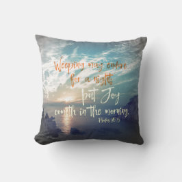 Sonnenaufgang mit Freude kommt im Vers der Morgenb Kissen