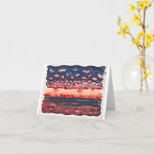 Sonnenaufgang mit kleinen Wolken, Georgia O'Keeffe Karte (Gelbe Blume)