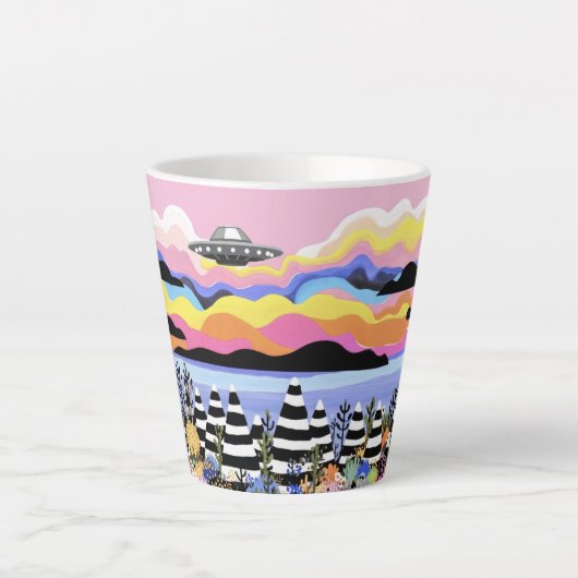 Sonnenaufgang mit UFO Milchtasse (Vorderseite)