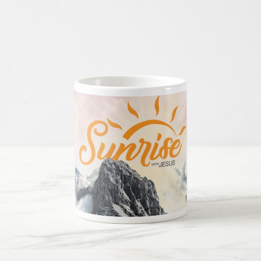 Sonnenaufgang mit verwandelnder Tasse Jesuss (Mittel)