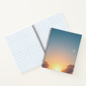 Sonnenaufgang & Moon Ästhetisches SpiralNotebook Notizblock (Innenseite)