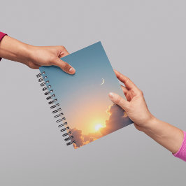 Sonnenaufgang & Moon Ästhetisches SpiralNotebook Notizblock
