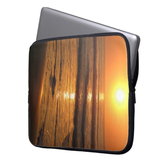 "Sonnenaufgang-" Neopren-Laptop-Hülse 15 Zoll Laptopschutzhülle (Vorderseite Links)