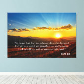Sonnenaufgang nicht Angst Isaiah 41:10 Leinwanddruck (Insitu (Holzboden))