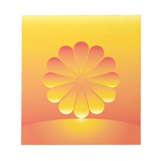 Sonnenaufgang Notizblock (Vorderseite)