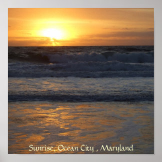 Sonnenaufgang, Ocean City, Mar... Poster