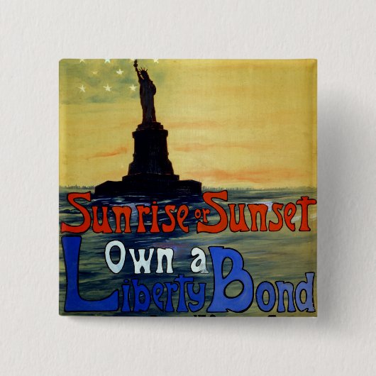 Sonnenaufgang oder Sonnenuntergang Anleihe zur Fre Button (Vorderseite)