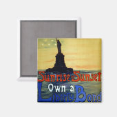 Sonnenaufgang oder Sonnenuntergang Anleihe zur Fre Magnet (Vorderseite/Rückseite)