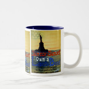 Sonnenaufgang oder Sonnenuntergang Besitzen Sie ei Zweifarbige Tasse