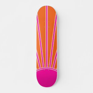Sonnenaufgang Orange und Hot Pink Preppy Sunshine Skateboard