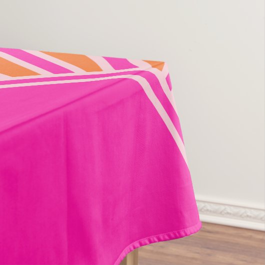 Sonnenaufgang Orange und Hot Pink Preppy Sunshine Tischdecke (Beispiel)