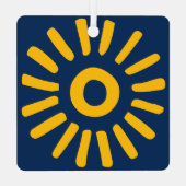 Sonnenaufgang Ornament Aus Metall (Rückseite)