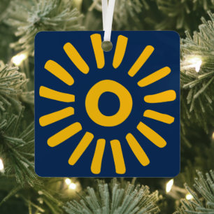 Sonnenaufgang Ornament Aus Metall