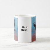 Sonnenaufgang Owl Gemälde "es ist ein Hoot"! Kaffeetasse (Mittel)