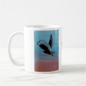 Sonnenaufgang Owl Gemälde "es ist ein Hoot"! Kaffeetasse (Links)
