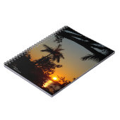 Sonnenaufgang Palm Ocean Notebook Notizblock (Linke Seite)