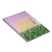 Sonnenaufgang Personalisiert - Gewohnte Weidelnatu Notizblock (Rechte Seite)