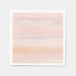 Sonnenaufgang Pfirsichfarben Rosa Gefärbte Krawatt Serviette