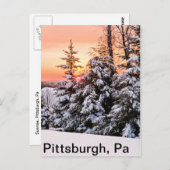 Sonnenaufgang, Pittsburgh, Pa Postkarte (Vorne/Hinten)