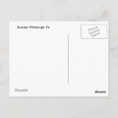 Sonnenaufgang, Pittsburgh, Pa Postkarte (Rückseite)