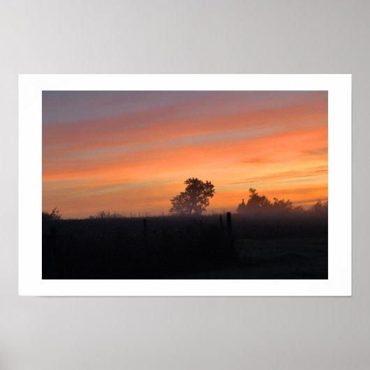 Sonnenaufgang Poster (Vorne)