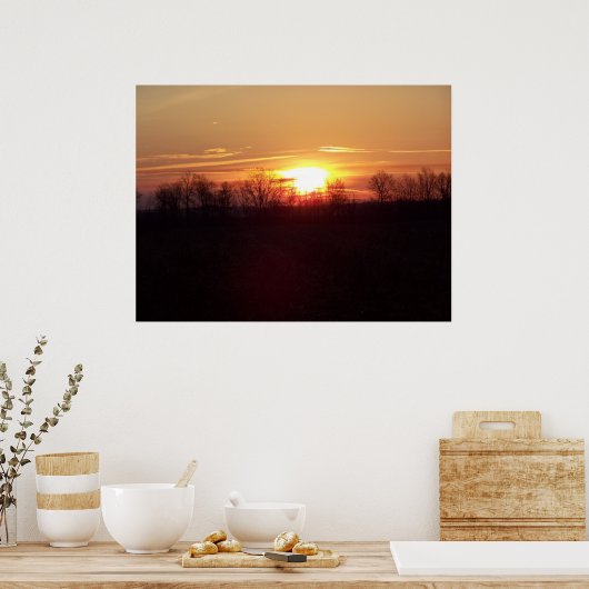 Sonnenaufgang Poster (Küche)