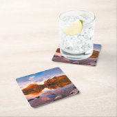 Sonnenaufgang Rechteckiger Pappuntersetzer (Vor Ort)