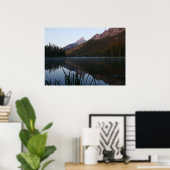 Sonnenaufgang Reflektion am String Lake I Poster (Heimbüro)