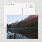Sonnenaufgang Reflektion am String Lake I Postkarte (Vorne/Hinten)