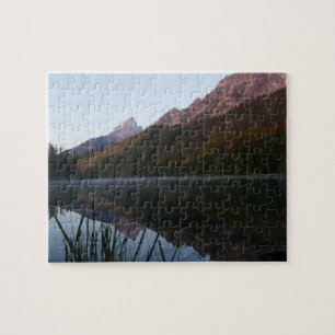Sonnenaufgang Reflektion am String Lake I Puzzle