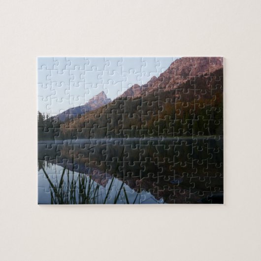 Sonnenaufgang Reflektion am String Lake I Puzzle (Horizontal)