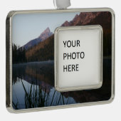Sonnenaufgang Reflektion am String Lake I Rahmen-Ornament Silber (Rechts)
