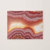 Sonnenaufgang-rosa orange Gelb-Achat Puzzle (Horizontal)