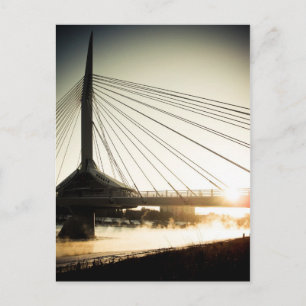 Sonnenaufgang Saint Boniface Brücke 02 Postkarte